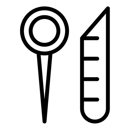 Shoe repair tools icon, outline styleの写真素材