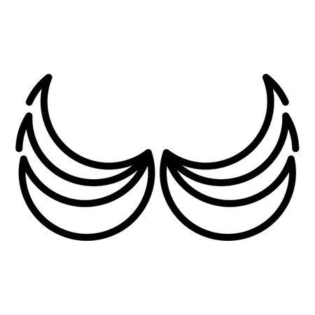 Cute wings icon, outline styleの写真素材