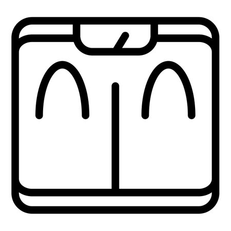 Floor scales icon, outline styleの写真素材
