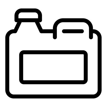 Ecology canister icon, outline styleの写真素材