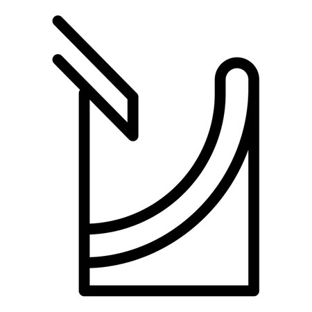 Structure gutter icon, outline styleの写真素材