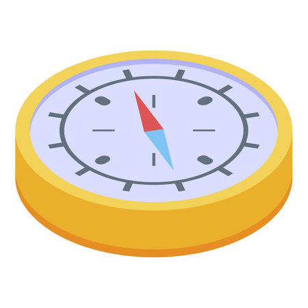 Hand compass icon, isometric styleの写真素材