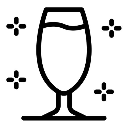 Coupe champagne icon, outline styleの写真素材