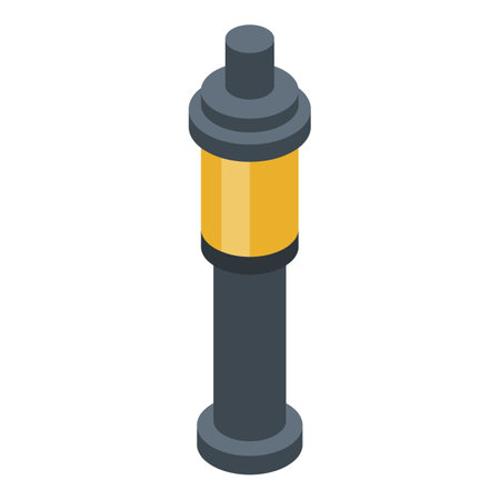 Garden light lamp icon, isometric styleの写真素材