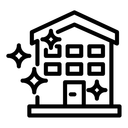 Clean home icon, outline styleの写真素材