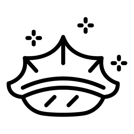 Policeman cap icon, outline styleの写真素材