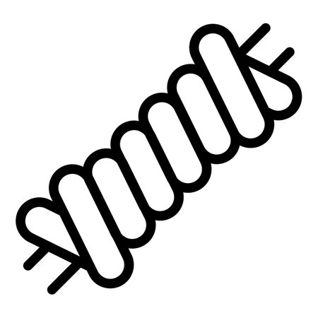 Prison metal wire icon, outline styleの写真素材