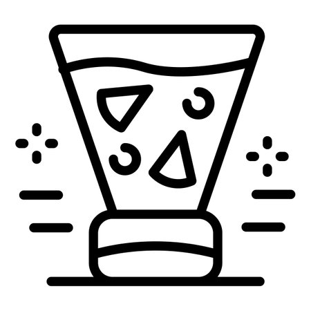 Fruit juice in a blender icon, outline styleの写真素材