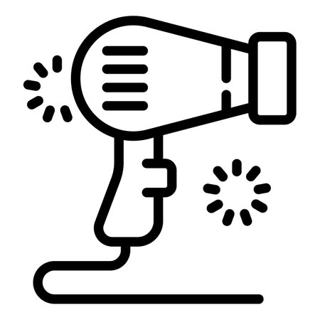 Laser hair removal pistol icon, outline styleの写真素材
