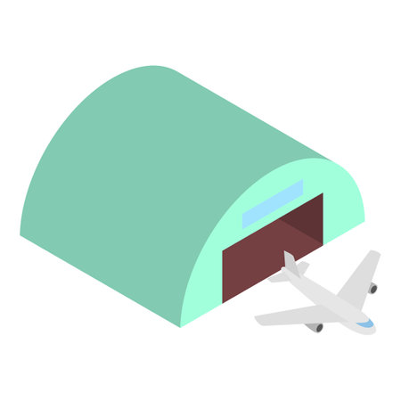 Transport aircraft icon, isometric styleの写真素材
