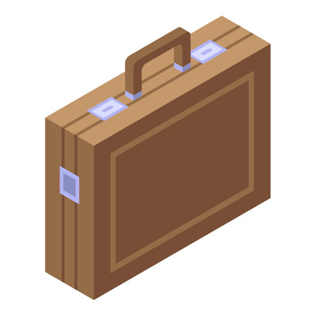 Tax inspector bag icon, isometric styleの写真素材