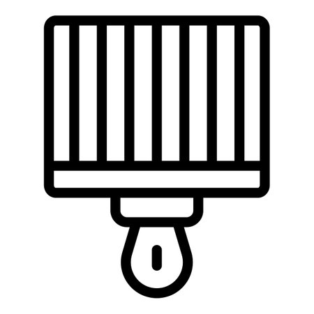 Brazier grill icon, outline styleの写真素材