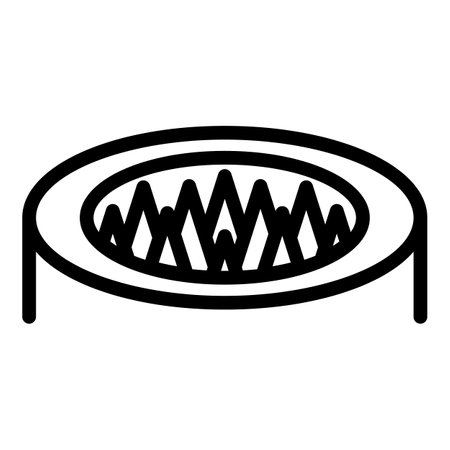 Spike animal trap icon, outline styleの写真素材