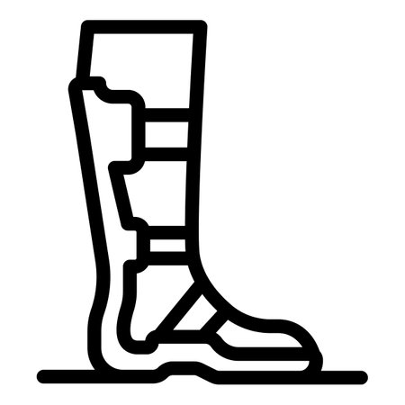 Leg plaster icon, outline styleの写真素材