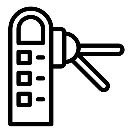 Ticket turnstile icon, outline styleの写真素材