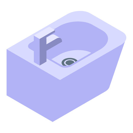 Domestic bidet icon, isometric styleの写真素材