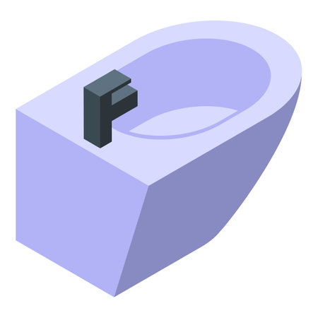 Equipment bidet icon, isometric styleの写真素材