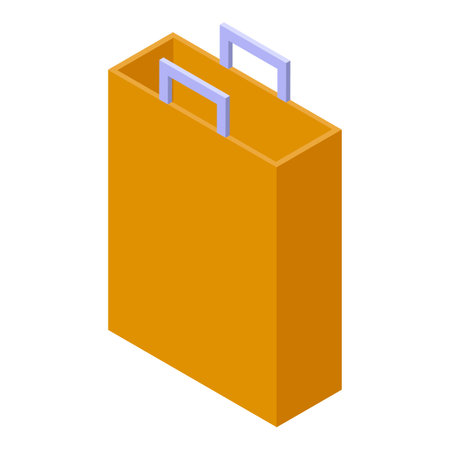 Bag storage icon, isometric styleの写真素材