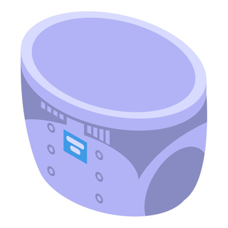 Incontinence diaper icon, isometric styleの写真素材