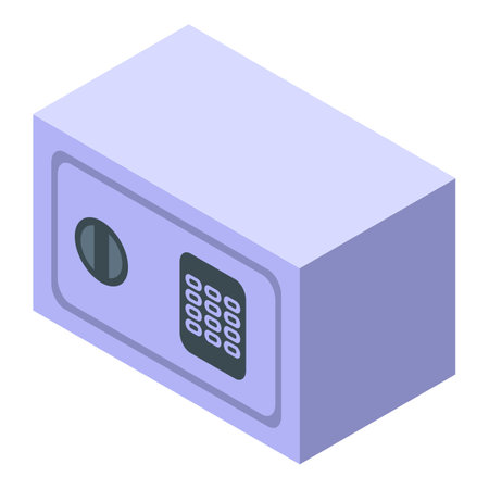Security safe icon, isometric styleの写真素材
