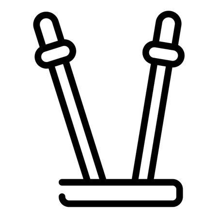 Plastic toothpick icon, outline styleの写真素材