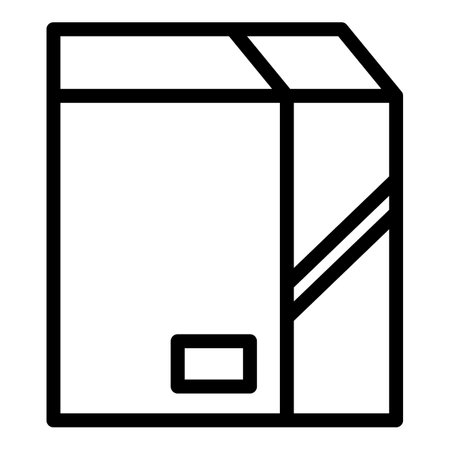 Box icon, outline styleの写真素材
