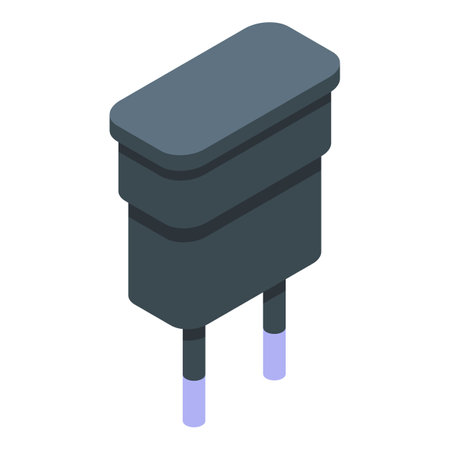 European charger icon, isometric styleの写真素材