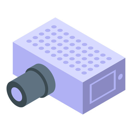 Voltage regulator component icon, isometric styleの写真素材