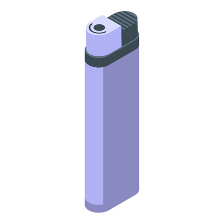 Smoking pipe lighter icon, isometric styleの写真素材