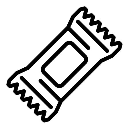 Energy bar icon, outline styleの写真素材