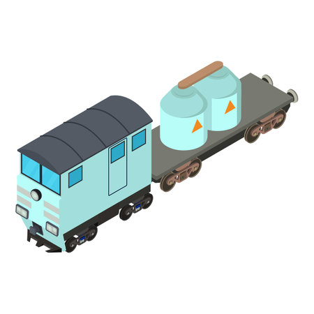 Liquid transportation icon, isometric styleの写真素材