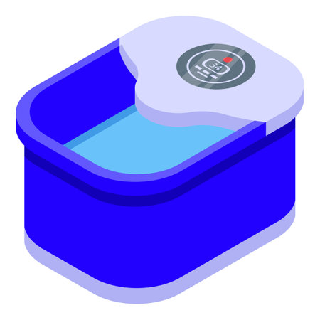 Spa foot bath icon, isometric styleの写真素材