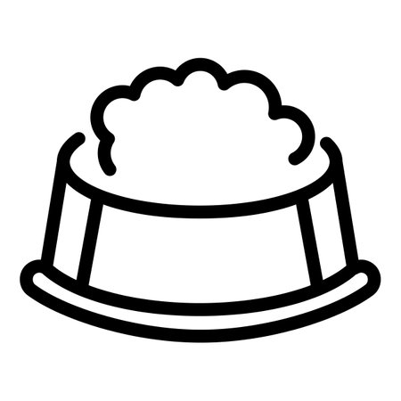 Dog treat icon, outline styleの写真素材