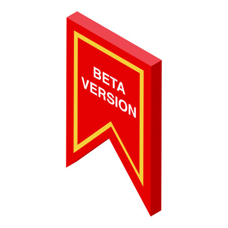 Trial version icon, isometric styleのイラスト素材