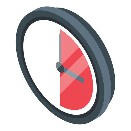 Trial period time icon, isometric styleのイラスト素材