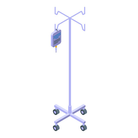 Drip stand icon, isometric styleのイラスト素材