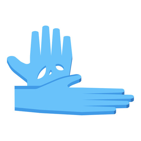 Rubber gloves icon, isometric styleのイラスト素材