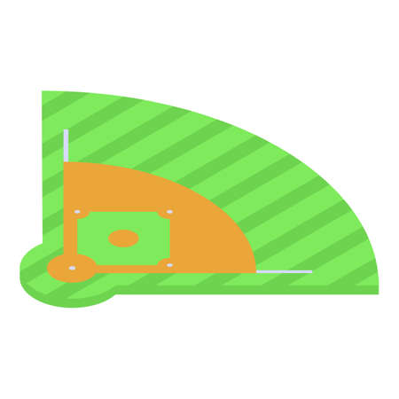 Baseball field icon, isometric styleのイラスト素材