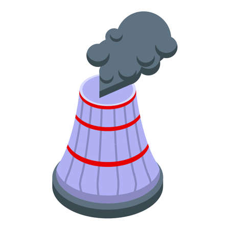 Bio factory icon, isometric styleのイラスト素材