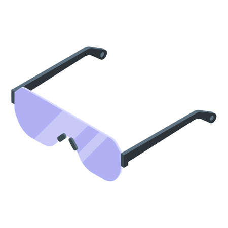 Safety glasses icon, isometric styleのイラスト素材