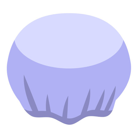 Fabric swimming cap icon, isometric styleのイラスト素材