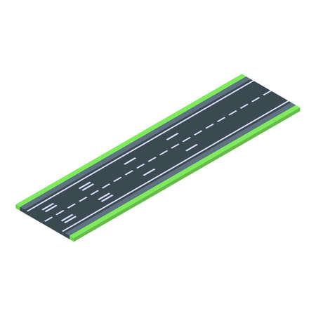 Plane runway icon, isometric styleのイラスト素材