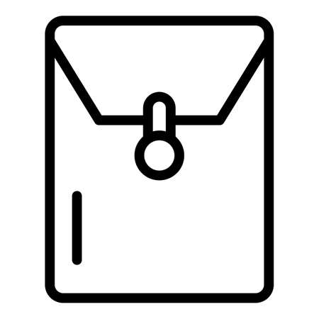 Customer letter icon, outline styleのイラスト素材