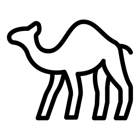 Riding Camel Icon Outline Styleのイラスト素材 イメージマート