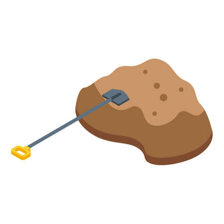 Road working icon. Isometric of road working vector icon for web design isolated on white backgroundのイラスト素材