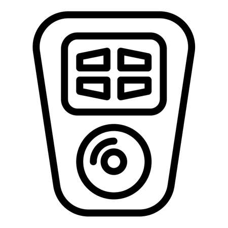 Control car key icon. Outline control car key vector icon for web design isolated on white backgroundのイラスト素材