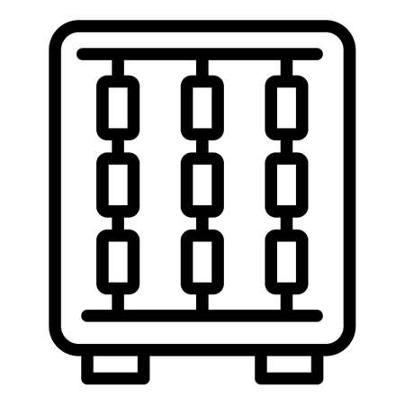 Automatic textile tool icon. Outline automatic textile tool vector icon for web design isolated on white backgroundのイラスト素材