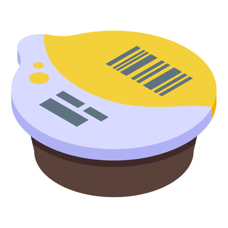 Coffee pod icon. Isometric of Coffee pod vector icon for web design isolated on white backgroundのイラスト素材