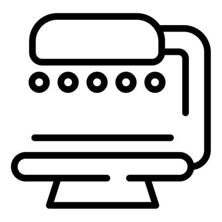 Ultraviolet solarium icon. Outline Ultraviolet solarium vector icon for web design isolated on white backgroundのイラスト素材