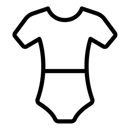 Ballet body cloth icon. Outline ballet body cloth vector icon for web design isolated on white backgroundのイラスト素材